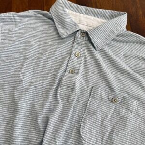 VAN HEUSEN‎ Mens XL Striped Polo Shirt Short Sleeve Pocket Casual
